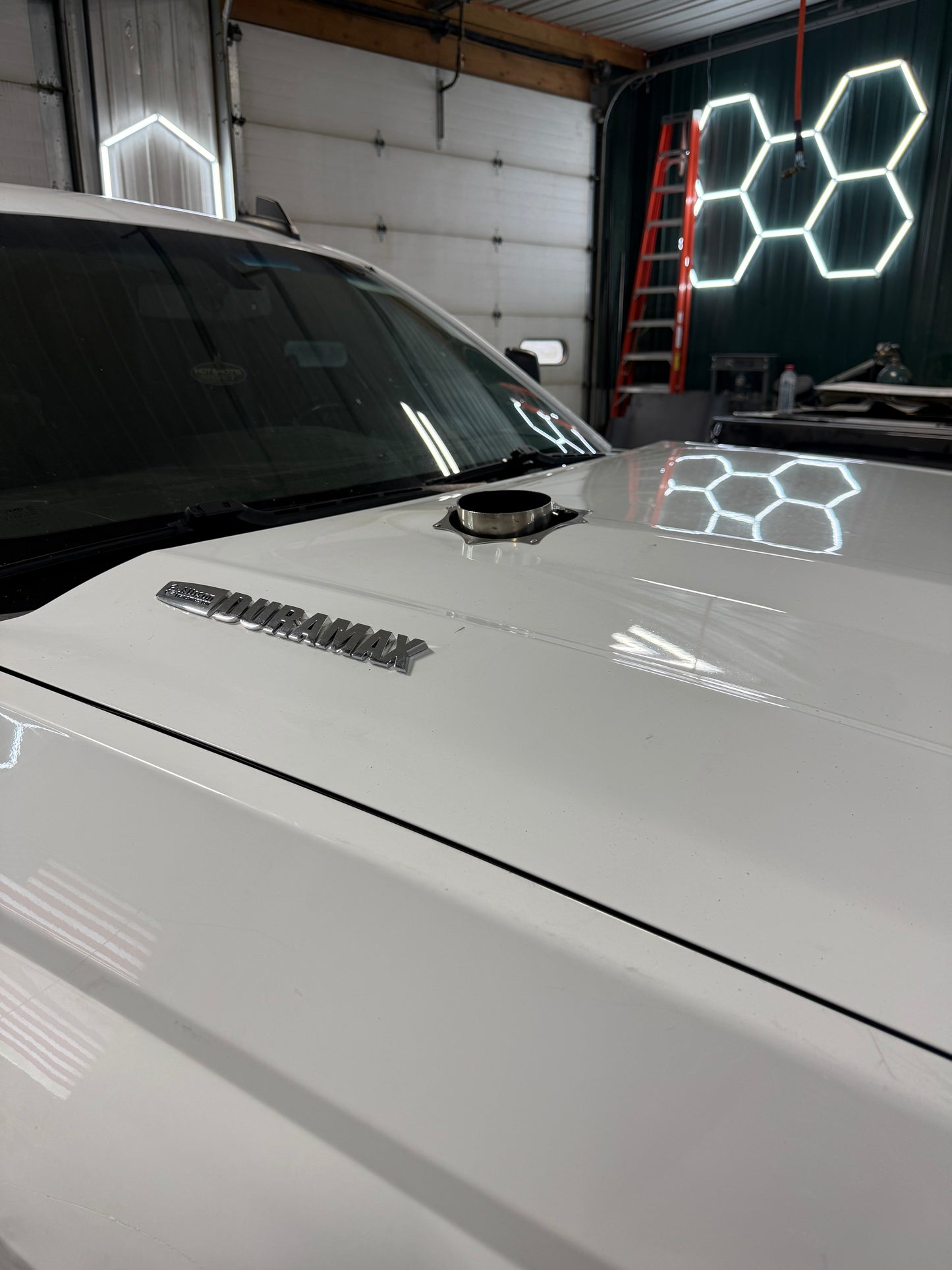 L5P Duramax Hood Stack 4 Inch 17-19 !Clears ram air!