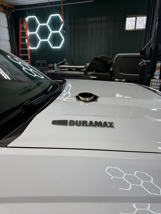 L5P Duramax Hood Stack 4 Inch 17-19 !Clears ram air!